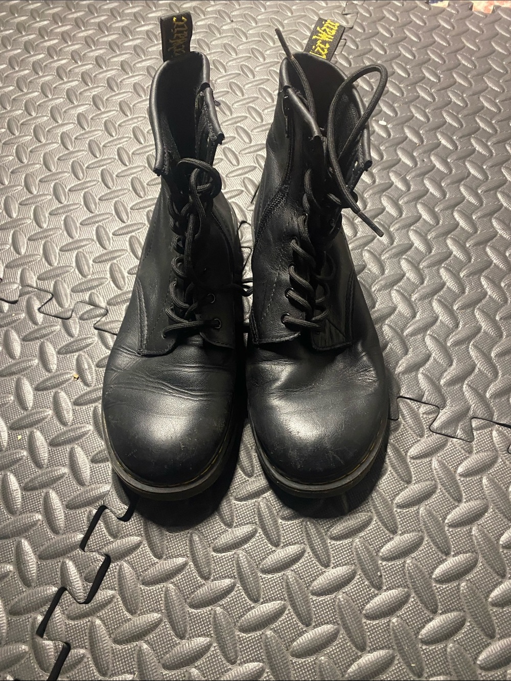 Dr  Martens  Size 7 Unisex 1460 J  Black Boots Mono